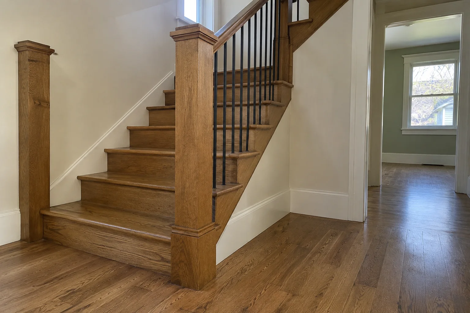 Hardwood flooring reference: Oak stair details
