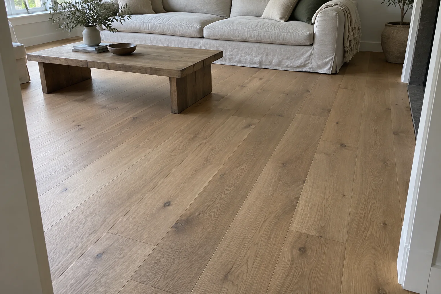 Hardwood flooring reference: Natural white oak
