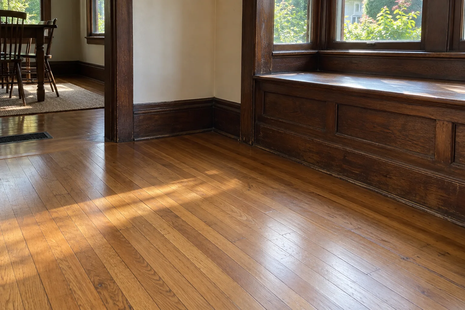Design inspiration showing wood flooring and traditional interior woodwork